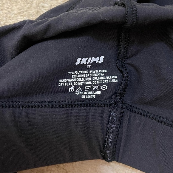 Skims NWT Fits Everybody Scoop Bralette in Onyx Black women’s size 3X - Picture 5 of 9